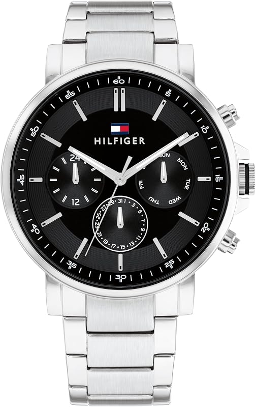 Montre Analogique Multifunction à Quartz pour Homme avec Bracelet en Acier Inoxydable argenté - 1710667 — photo 1 sur 6