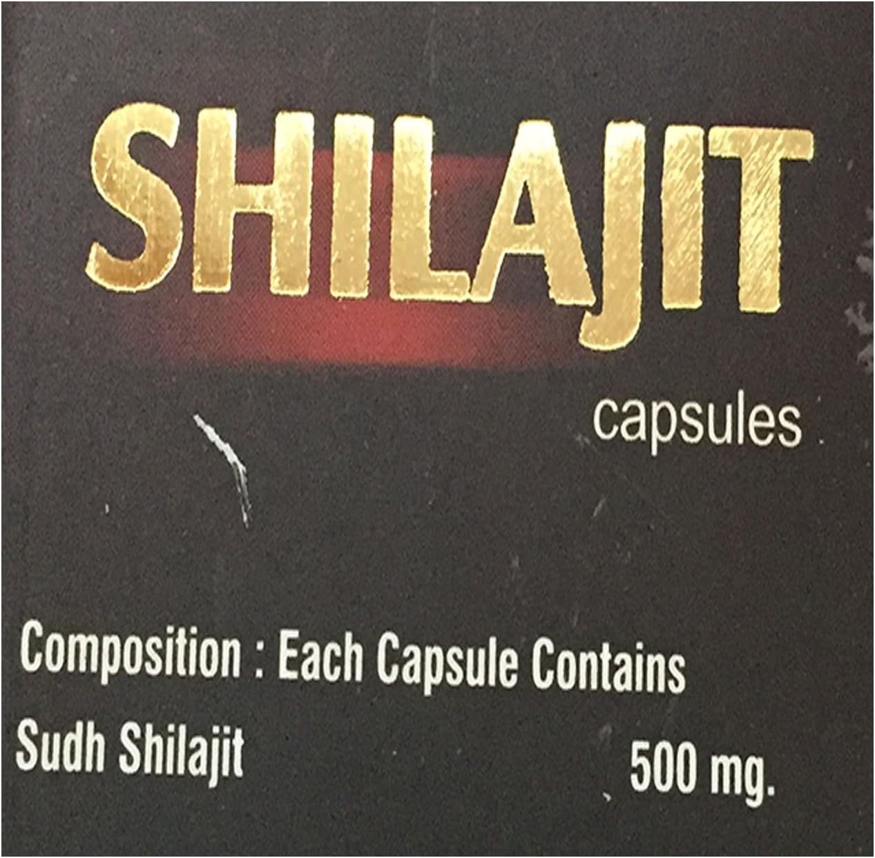 Ayurved Research Foundation Shilajit Capsule Herbal Supplement to Increase Energy and Stamina 4 Packs of 30 Capsules: Health & Personal Care
