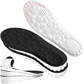 Height Increase Insoles for Women &ndash; 4D Cloud-Like Memory Foam Height Booster Insoles - Shock Absorbing Trim-to-Fit Steppers Insoles for Confidence &amp; Effortless Comfort (Black, 1IN / US W 6.5-9)