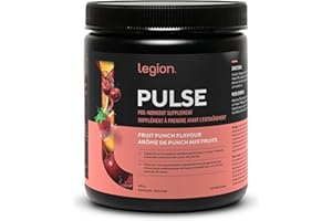 Legion Pulse Pre Workout Supplement - All Natural Nitric Oxide Preworkout Drink to Boost Energy & Endurance. Creatine Free, N
