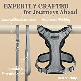 rabbitgoo Cat Harness and Lead Set Adjustable Escape Proof Harness Grey S view 7