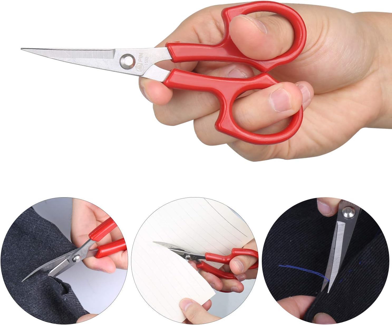 Sewing Seam Ripper Tool, Stitch Remover and Thread Cutter with 2Big+2Small Seam Rippers, 1 Pack Thread Snips, 1Pack 5”Scissor