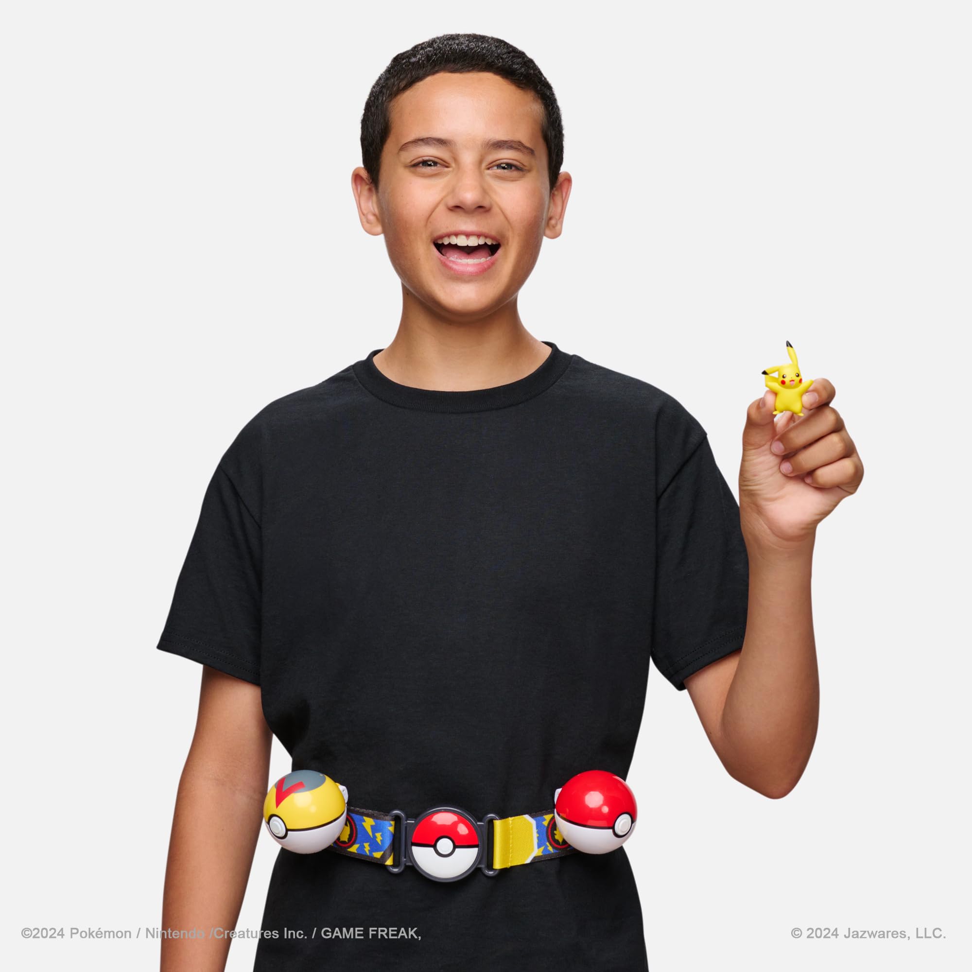 Pokémon Clip 'N' Go Gürtelset Mit Pikachu-Battle-Figur (5,1 Cm), Healball & Quickball, Offiziell Lizenziertes Spielzeug Ab 4 Jahren