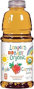 Langers Baby 100% Organic Apple Carrot Juice, 32 Fluid Ounce (Pack Of 6)