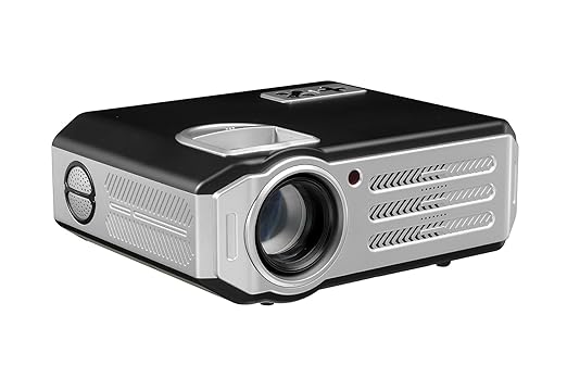 BOSS S11 Full HD 5700 Lumens Portable Projector for Home Cinema/Movies/School, Black