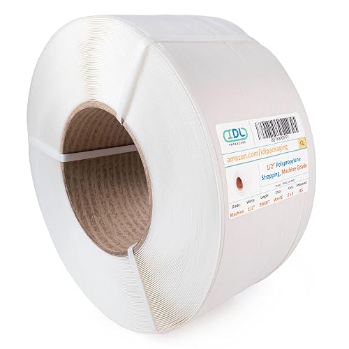 IDL Packaging 1/2" X 7200' Hand Grade Polypropylene Strapping Roll - 600 Lb Break Strength, 8" X 8" Core, Black - View #5