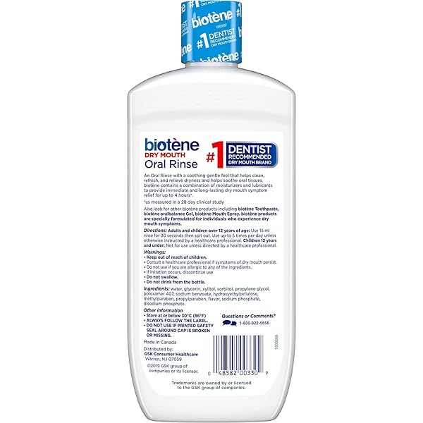 BIOTENE DRY MOUTH ORAL RINSE, FRESH MINT 16 OZ (PACK OF 5)