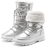 HEAWISH Women’s Winter Snow Boot Fur Lined Mid Calf Warm Boots