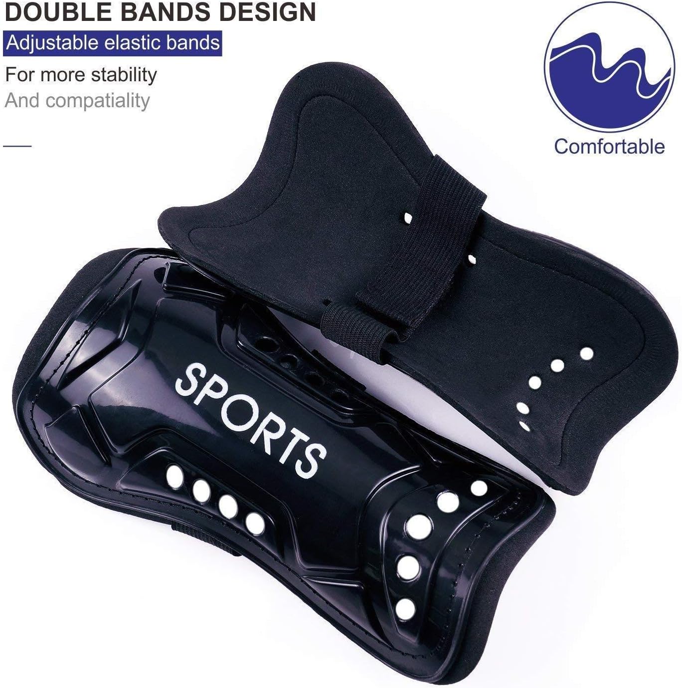 équipement Foot Sans Marque Paire De Protège-tibias De Football, Protection Légère Pour Les Jambes, Sport, Sans Marque Lot 2 Protège-tibias