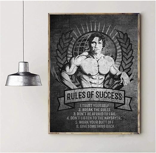 Arnold Schwarzenegger: Reglas del éxito, carteles e impresiones, lienzo