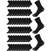 Tarpop Bulk Socks Mens Moisture Wicking Casual Sports Ankle Socks Bulk for Homeless Unisex Adult