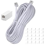 Ubramac 50Feet Long Telephone Extension Cord Phone