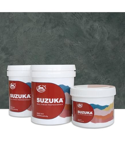 Amazon.com: SUZUKA Strato 紋理石灰粉效果啞光牆漆SCT-308 - 萊姆洗膏