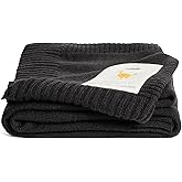 UnHide Classic Knit Blanket - 60" x 80" Ultra-Soft & Lightweight Oversized Knit Throw - Versatile Cozy & Breathable Bedroom, Living Room Blanket - Night Owl