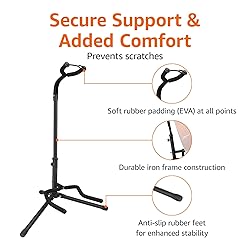 Amazon Basics Height Adjustable Foldable Guitar