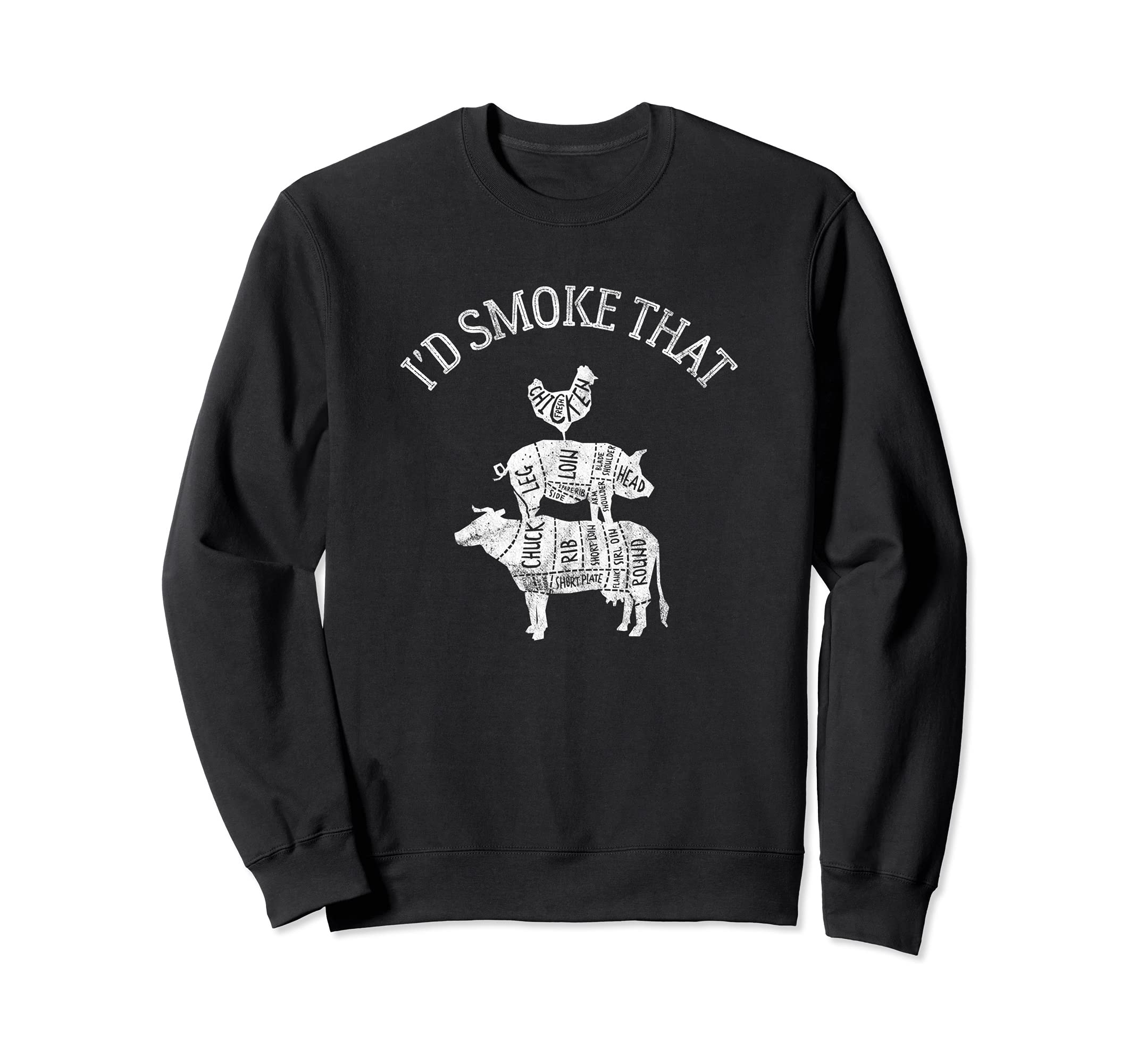 I'd Smoke That Barbecue Grillmasters BBQ Grilling Sweatshirt