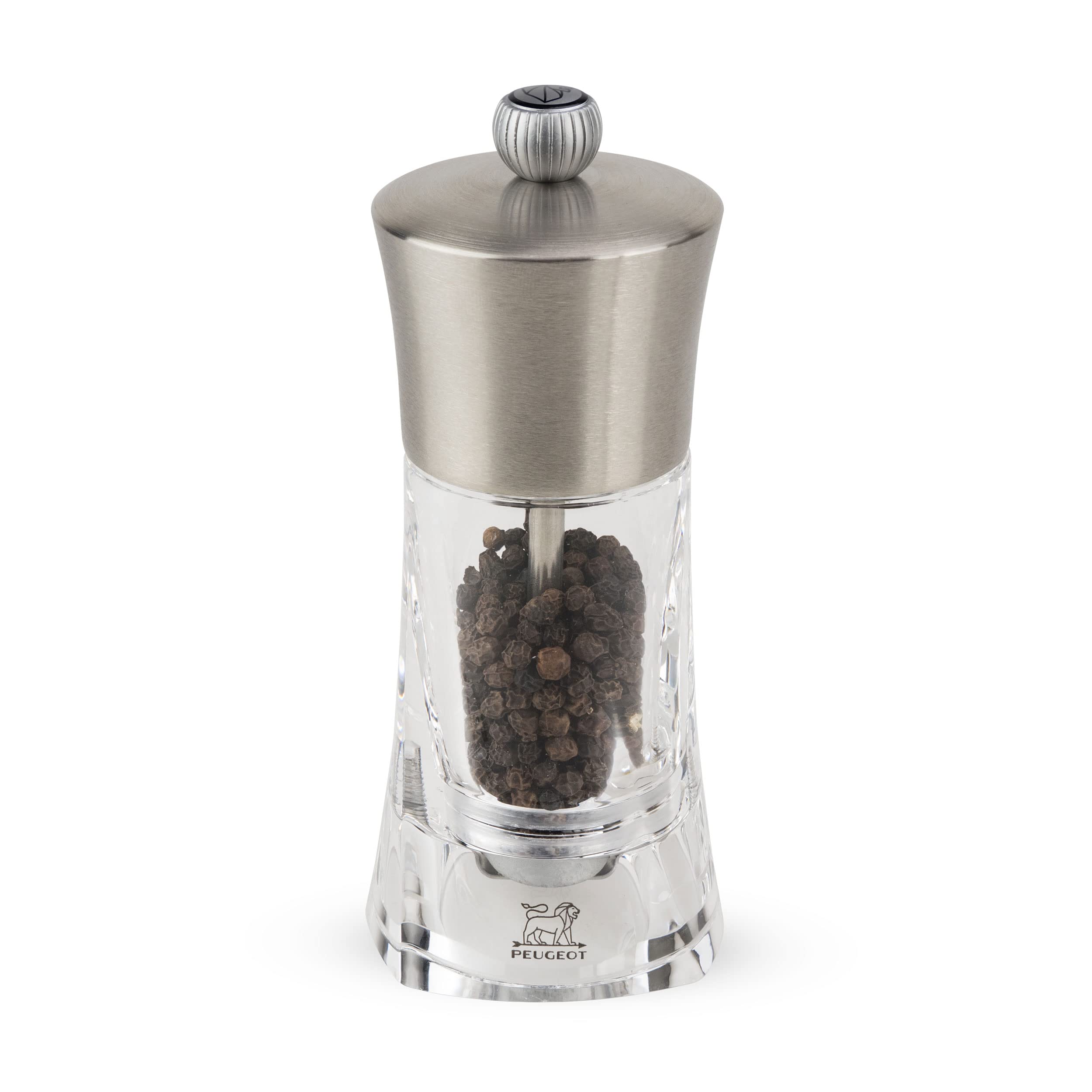 Peugeot - Ouessant - Pepper Mill, Stainless Steel, Clear, 14 cm