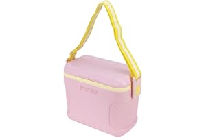 Pinnacle 8.5Qt Mini Cooler – 14 x 7.6 x 10.6In Ice Box with Smart Divider, Locking Lid, Adjustable Shoulder Strap – Insulated