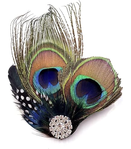 Amazon.com: Ivy Lane Design Katy Marabou Garter with Peacock Feather, Black  : Clothing, Shoes & Jewelry