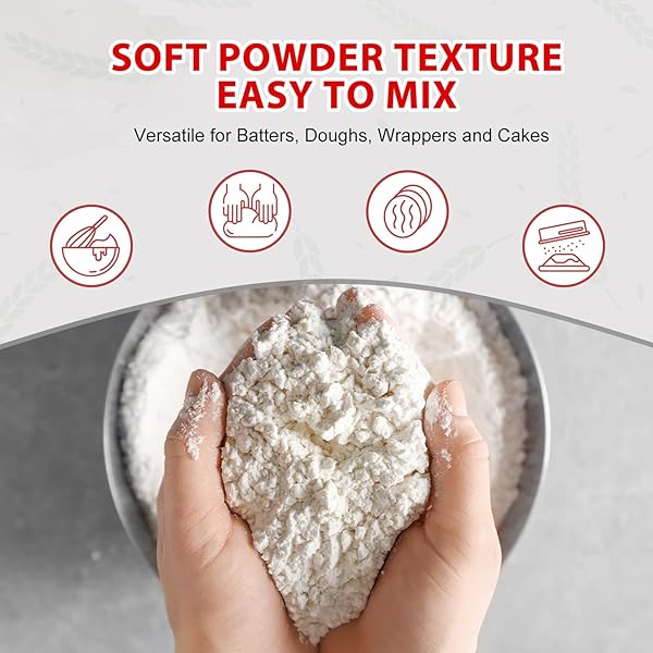 SOEOS RICE FLOUR 16 OUNCE (BASIC), 1 POUND (PACK OF 1) , RICE FLOUR FOR BAKING OR COOKING WITH RESEALABLE BAG, ALL NATURAL FOR SOURDOUGH BREAD, VEGAN, GLUTEN-FREE
