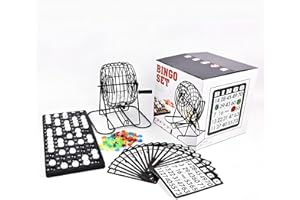 RUIFEN Bingo Game Set 5-Piece, Fun Multiplayer Tabletop Board Game for Birthday Parties, Bar & Group Gatherings - Exciting Fa