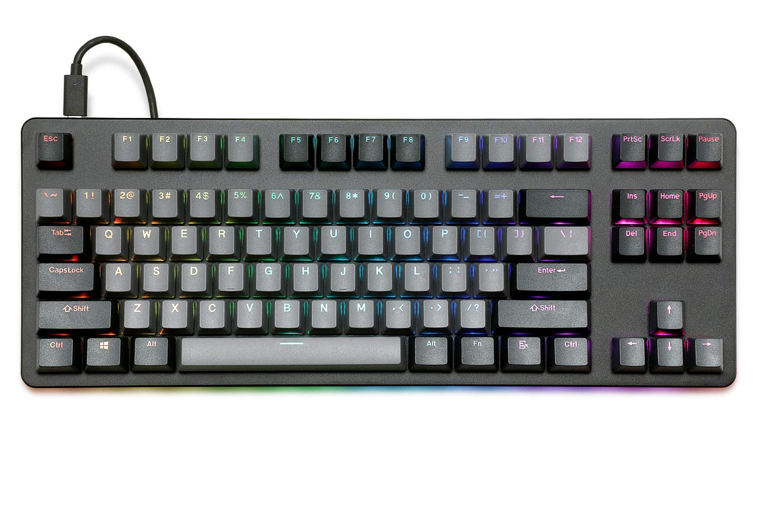 DROP Skylight Series Keycap Set — Doubleshot PBT, OEM Profile, Shine-Through, Backlit, for Cherry MX Switches & Clones, and CTRL, ALT, ENTR, TKL, and 61, 87, 104, and 108-key layouts (Slate)