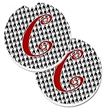 Caroline's Treasures Monogram Initial C Houndstooth