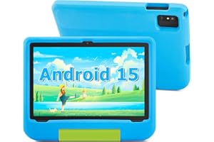 Ruufuuxy Kids Tablet, 10 Inch Android 15 Tablet for Ages 3�C15, A523 Octa-Core, 8GB RAM 64GB Storage (Expandable to 1TB), with