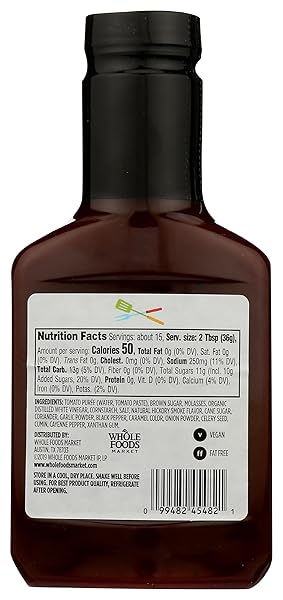 365 BY WHOLE FOODS MARKET, ORIGINAL BARBECUE SAUCE, 19.5 OUNCE