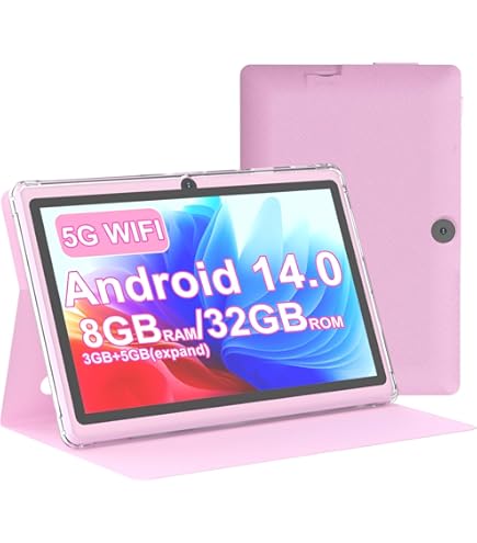 Amazon.com : Tablet with Case 7 inch Tablet Android 14, 8GB RAM