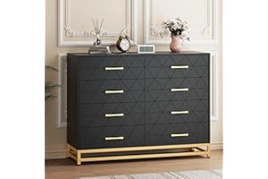 8-Drawer Dresser, Tall Chest with Soft-Close & Anti-Tip Kit,36.2" High Space Saving Storage Organizer for Bedroom and Closet