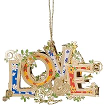Amazon.com: ChemArt Whimsy Wonders Love Christmas Ornament : Home ...