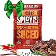 Made by True Beef Sliced Bites Spicy Medley (8 Ounce, Pack of 1) - All Natural, Zero-Sugar True Jerky Biltong - High Protein, Keto, Paleo & Whole 30 Diet - Sugar-Free, Gluten-Free, Carb-Free