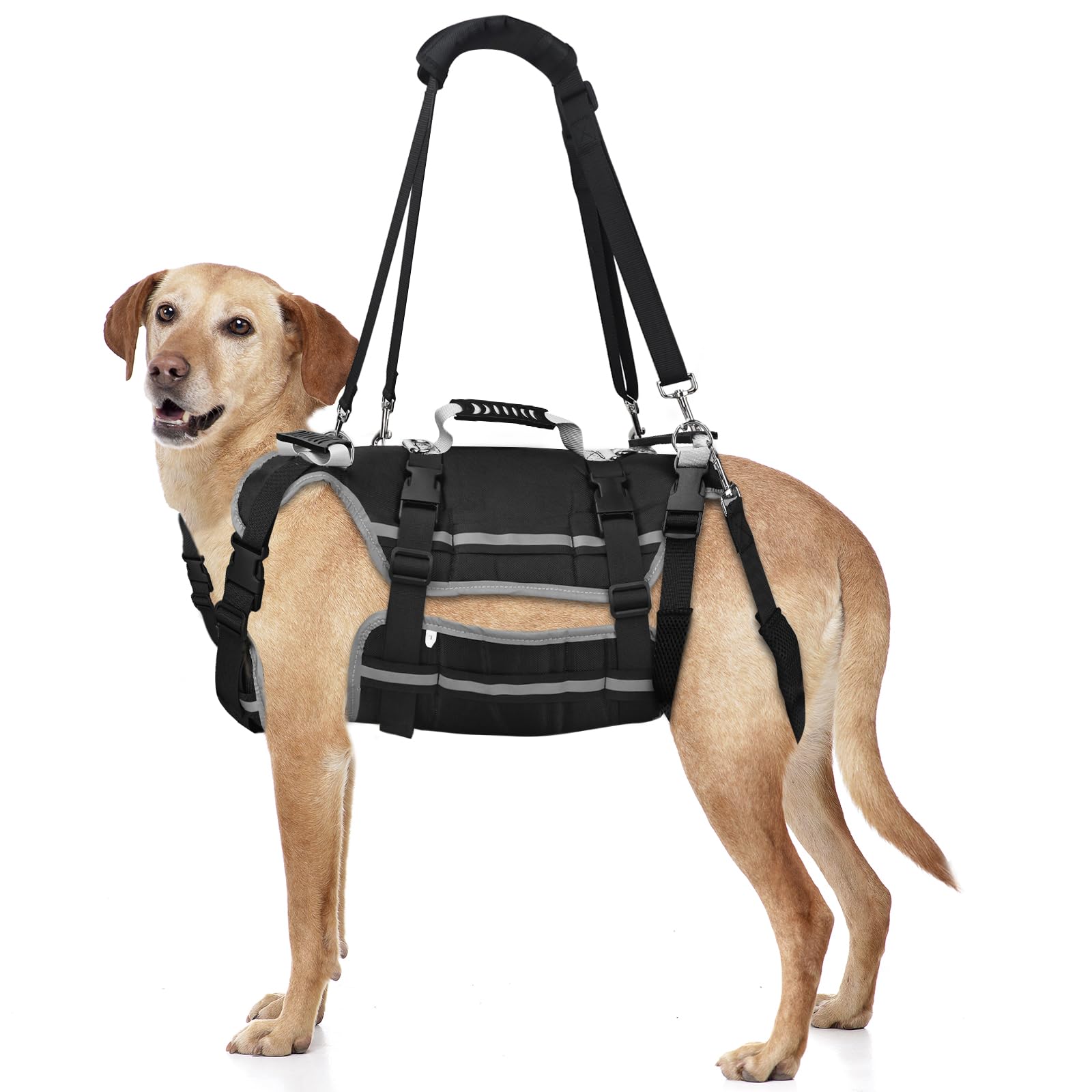 Photo 1 of Dog Lift Harness for Large Dogs, Dog Sling for Hind Legs Support, Dog Braces for Back Leg, Rear Lift Harness for Senior Dogs, Arthritis, ACL, Hip Dysplasia, Dog Harness (Large)