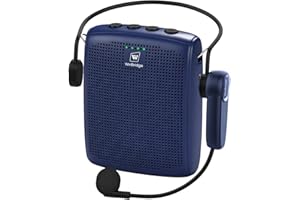 WinBridge Wireless Voice Amplifier - 15W Bluetooth PA System for Teaching, Tour Guiding, Business Meetings, Conference Traini