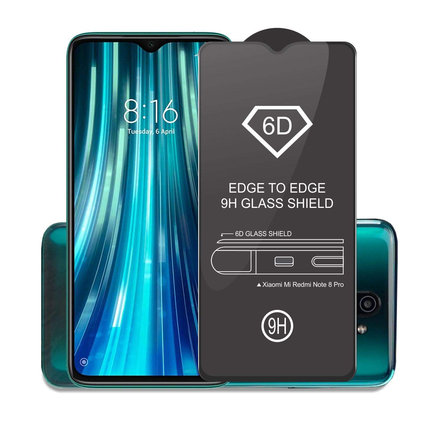 Premium Edge to Edge Tempered Glass for Xiaomi Mi Redmi...