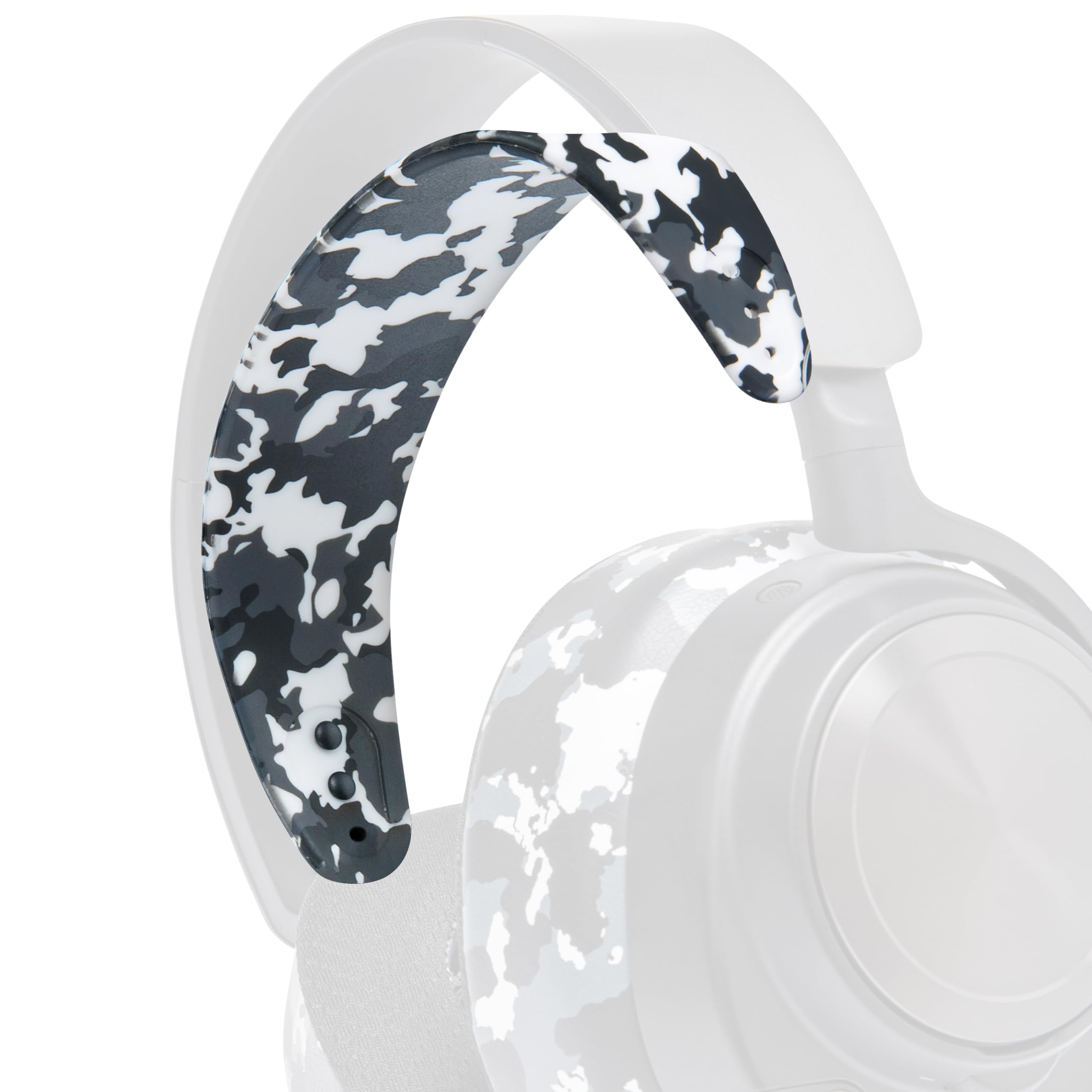 WC HeadbandZ Arctis Nova - Upgraded Silicone Headband for Arctis Nova Headsets by Wicked Cushions - Enhanced Flexibility, Comfort, and Style with Matching Earpad Designs | Snow Camo