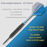 Sanfeng 3 Pack 22g Steel Tip Darts with Blue Aluminum Shafts 9 Flights Case view 5