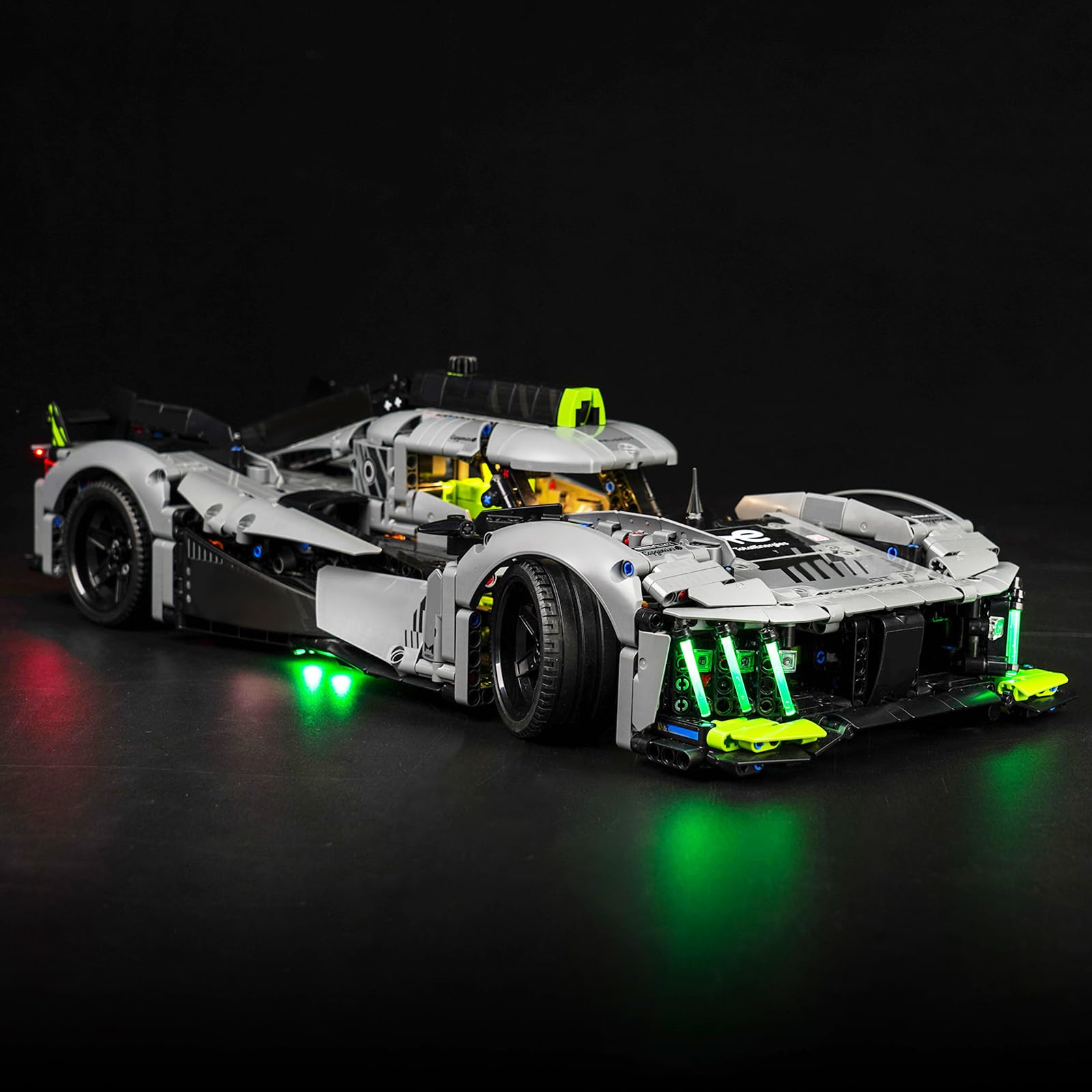 Led Light Kit for Lego Technic Peugeot 9X8 24H Le Mans Hybrid Hypercar 42156, Led Lighting Set for Lego 42156 Technic Peugeot 9X8 24H Le Mans - Not Include Models, Just Light Set — image 1