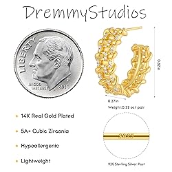 Gold Huggie Earrings for Women - Dremmy Studios