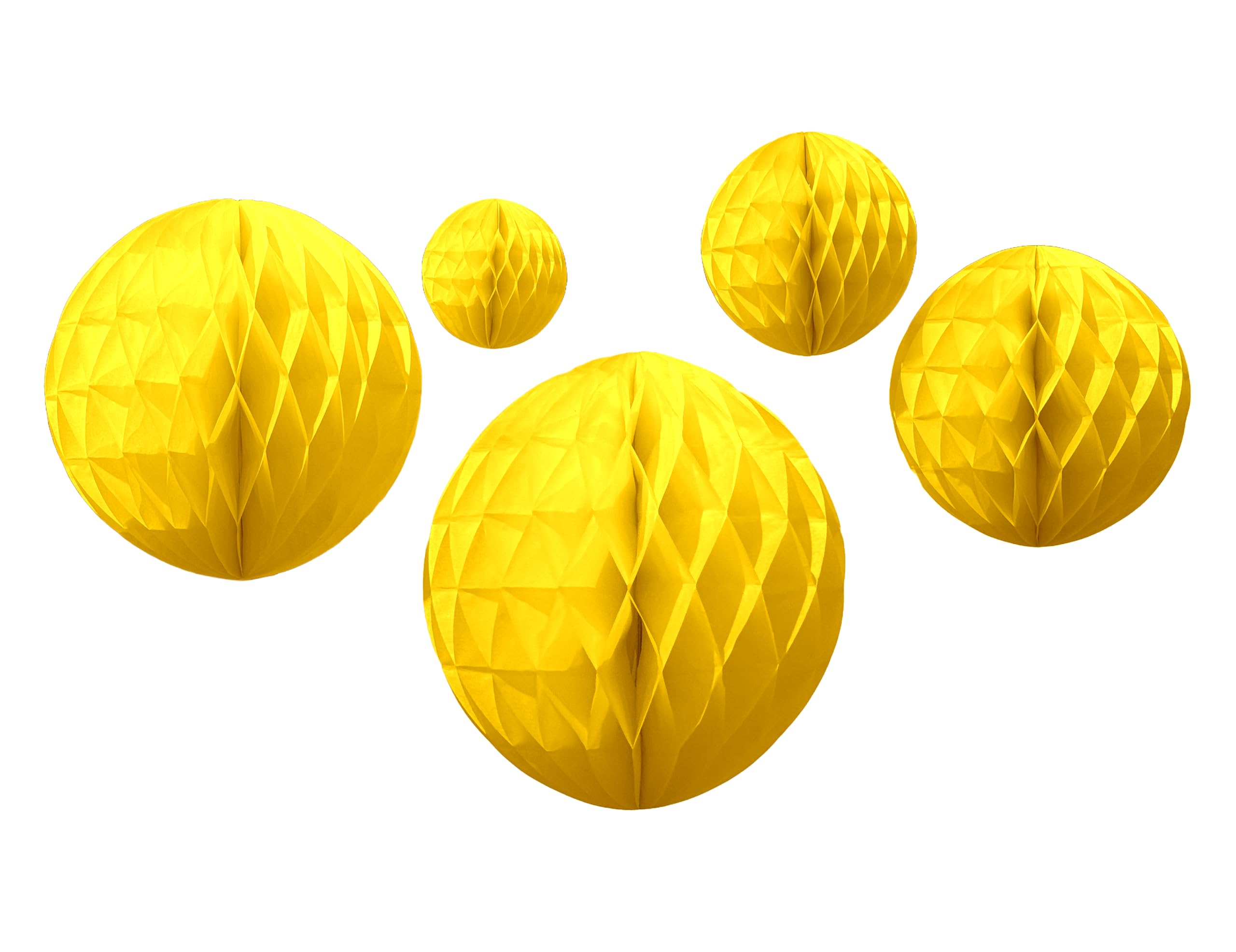 Banana Paper Honeycombs, 10cm-30cm (5 Pack)