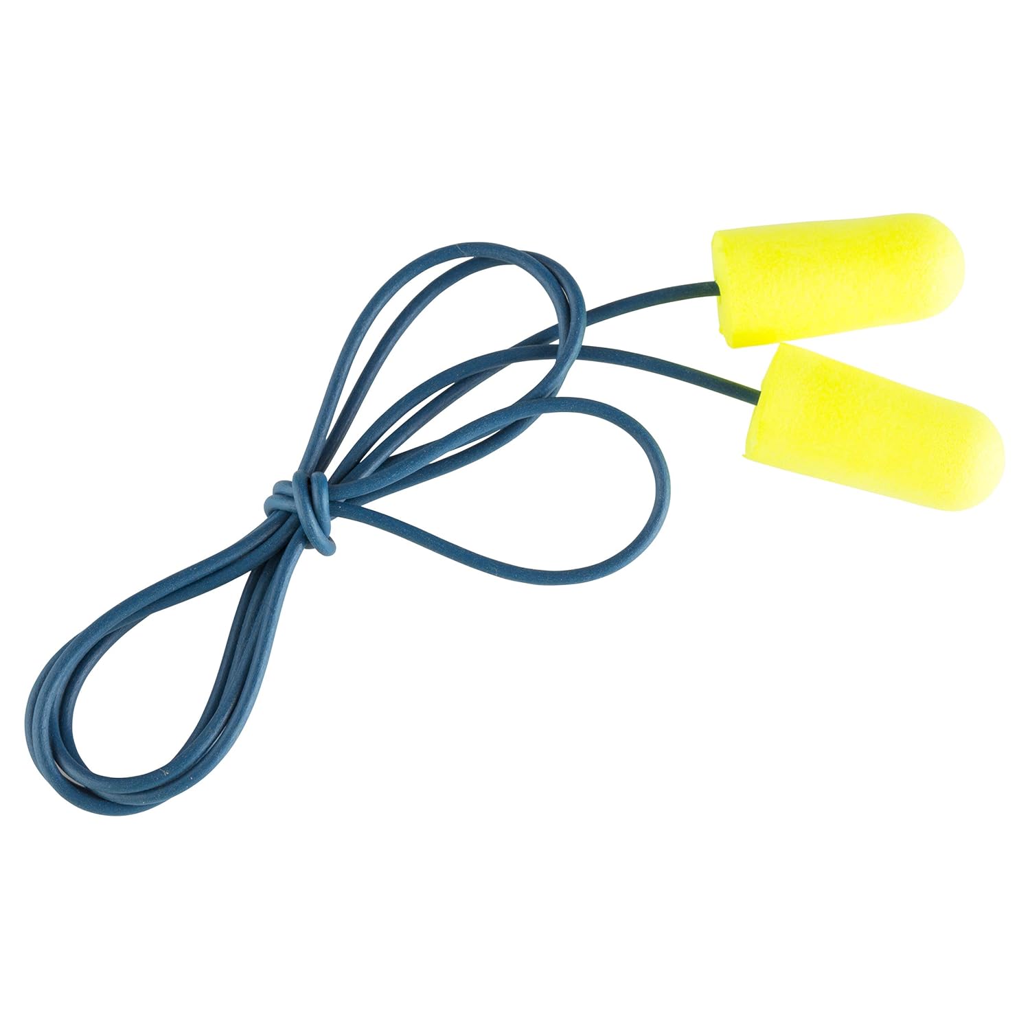 3M Ear Plugs, 200/Box, E-A-Rsoft Yellow Neons 311-4106, Metal Detectable Cord, Disposable, Foam, NRR 32, Drilling, Grinding, Machining, Sawing, Sanding, Welding, 1/Poly Bag