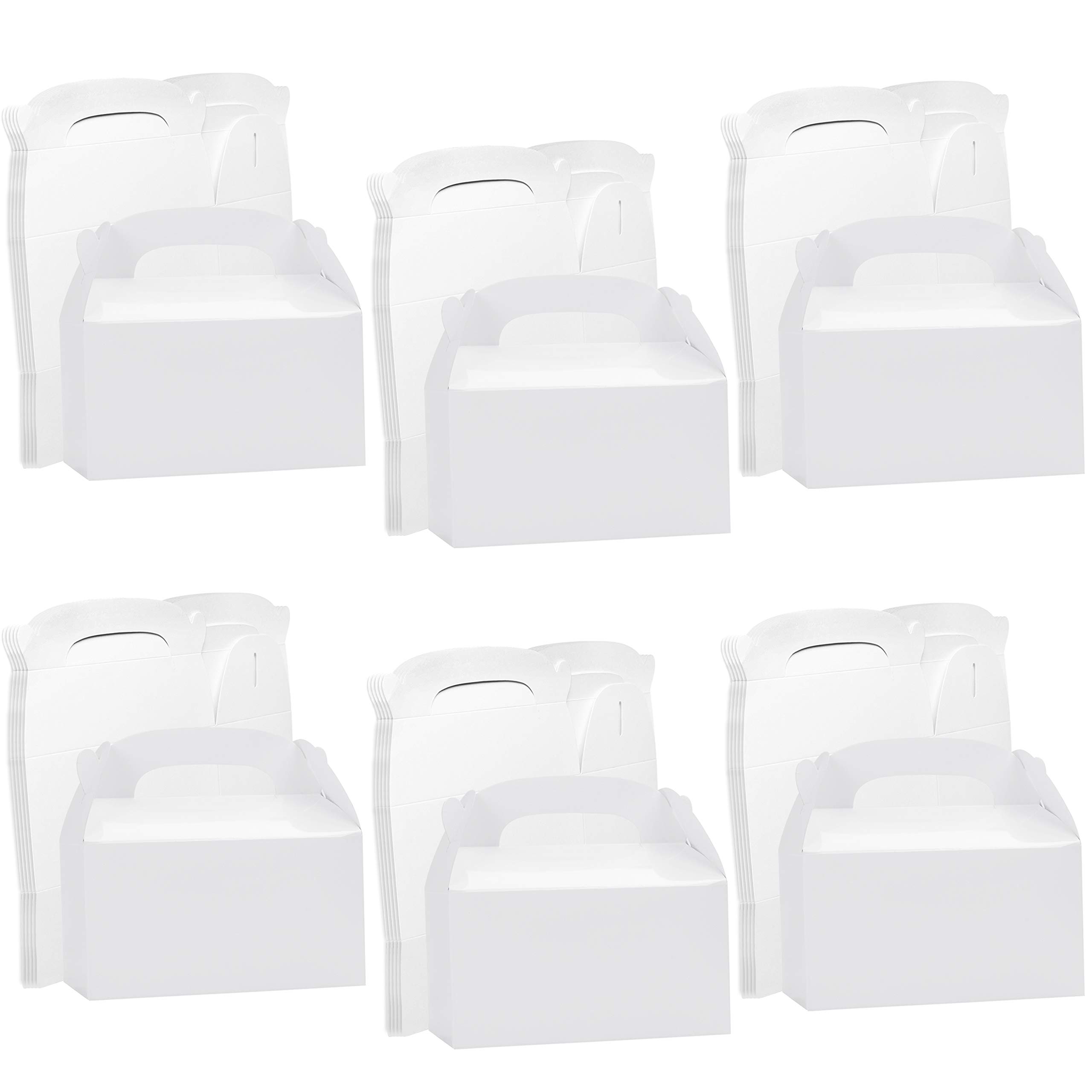 Belle Vous White Gift Boxes for Presents (24 Pack) - Small Gift Boxes with Lids for Bridesmaid Proposal, Birthday Presents, Party Lunch Boxes & Treat Boxes - 16 x 9.3 x 8.6cm/6.29 x 3.66 x 3.38 Inches