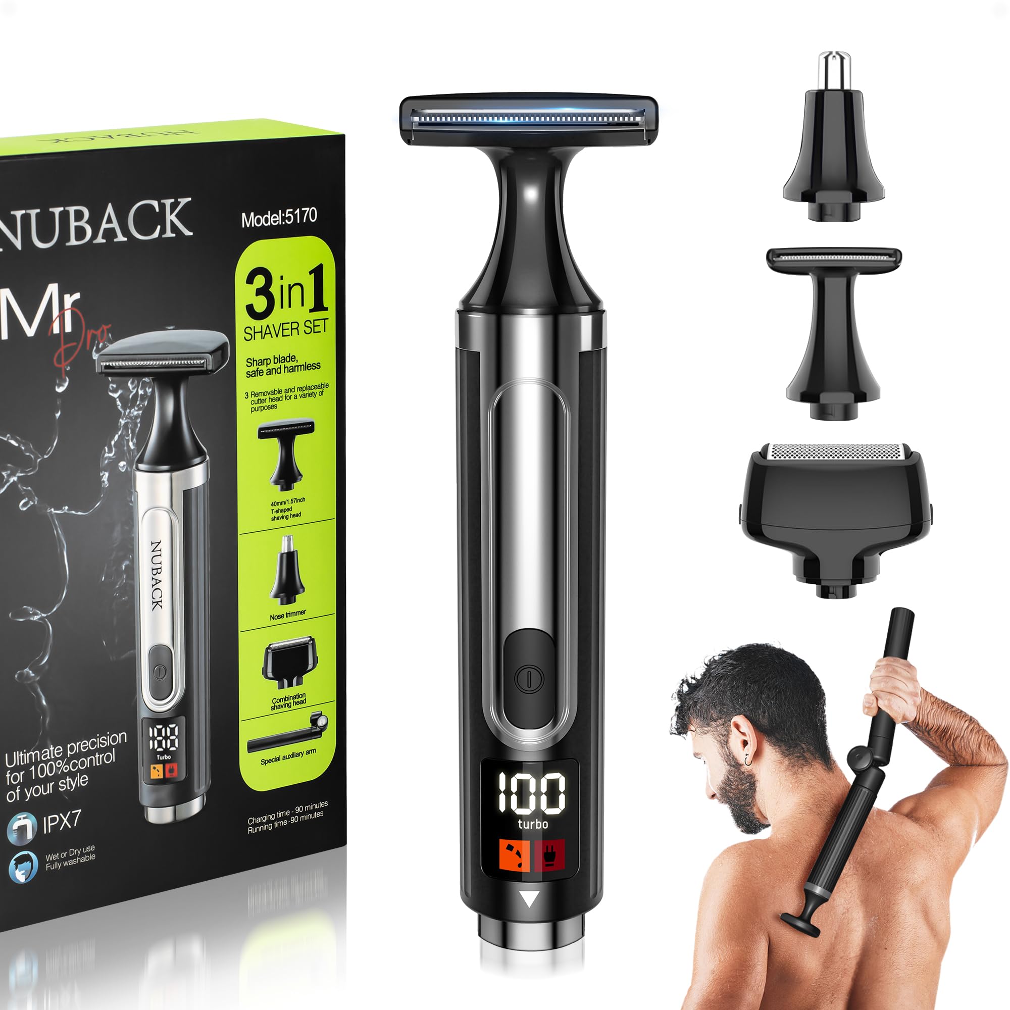 Photo 1 of NUBACK Body Groomer Razor with Wider Blade