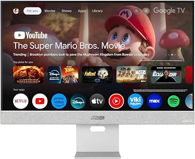 ZenScreen MS27UC Monitor 27", Ultra HD IPS (3840x2160), HDMI, DisplayPort, Hub USB, Compatibile con Google TV e con lo Streaming, 99% sRGB, Argento