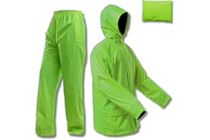 Rizzon Rain Suit Jacket/Trouser for Men Women Waterproof Lightweight Rain Gear for Outdoor Farm Fishing Motorcycle