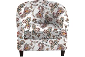 CRFATOP 2 Piece Club Chair Slipcover Stretch Barrel Chair Covers Merry Christmas Tub Chair Slipcovers Soft Armchair Covers Removable Furniture Protector Arm Chair Cover for Living Room,11