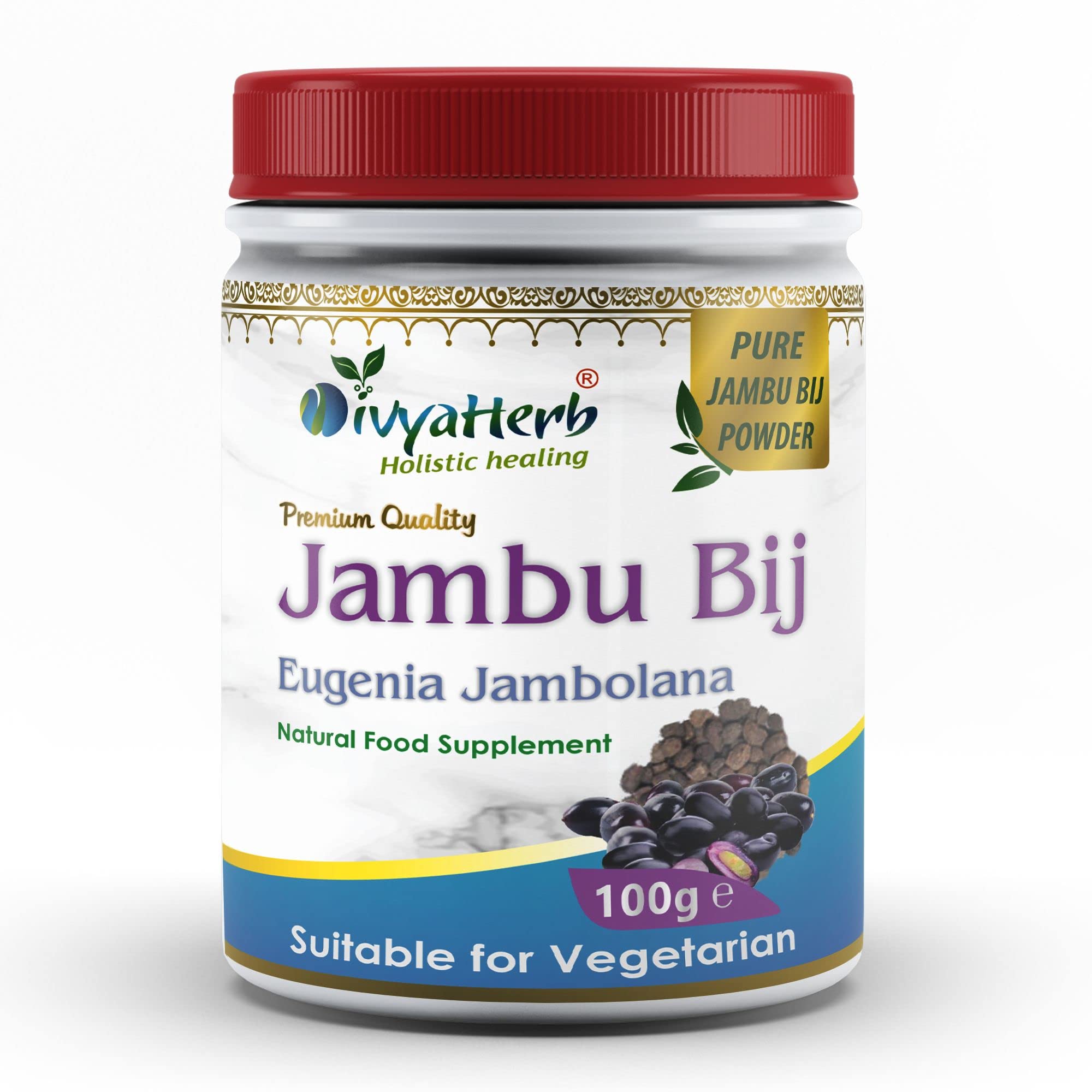 DivyaHerb Jambu Bij Powder, Natural, 100 g (Pack of 1)