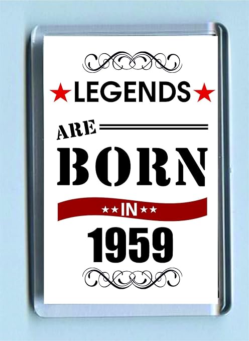 10536 Legends nace en 1959 retro, chic estilo vintage acrílico ...