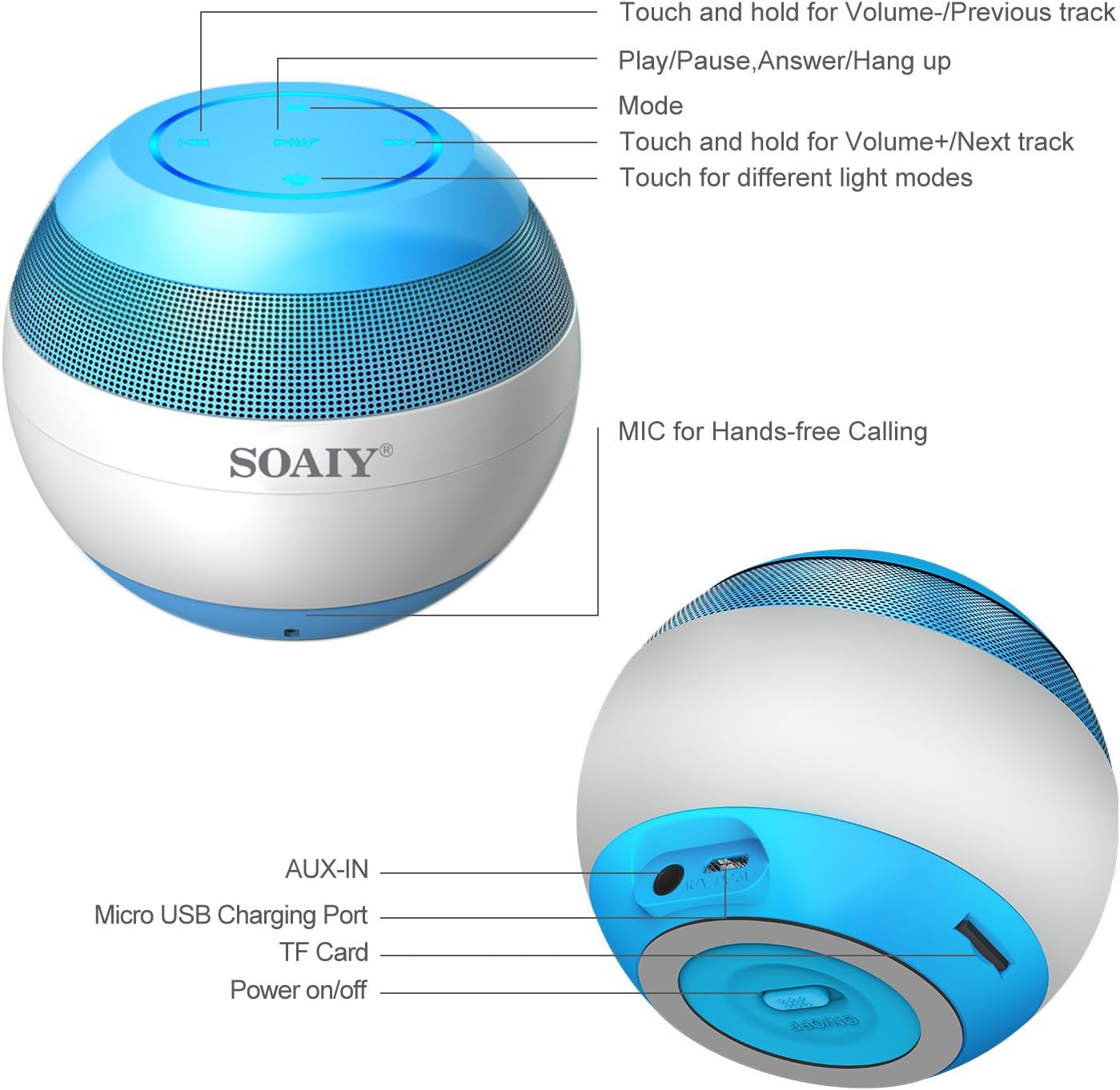 soaiy smart touch bluetooth speaker